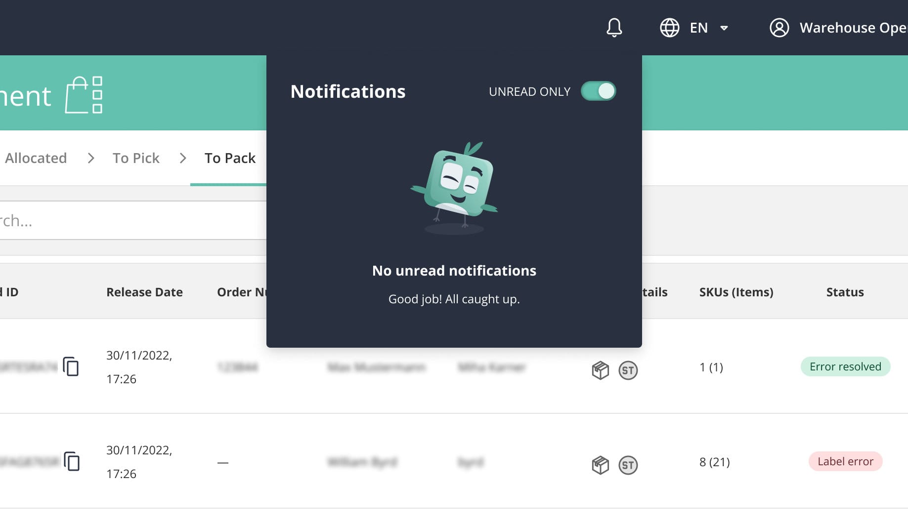 Boxie - Notifications